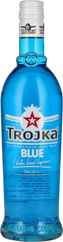 18,95 € 送料無料 | ウォッカ Trojka Blue — ブルーエディション スイス 70 cl