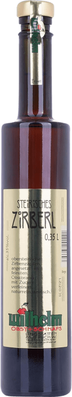 10,95 € Envío gratis | Licores Wilhelm Zirberl Zirbenzapfen Fruit Austria Botellín Tercio 35 cl