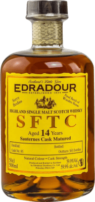 147,95 € Free Shipping | Blended Whisky Edradour Sauternes SFTC Straight From The Cask United Kingdom 14 Years Medium Bottle 50 cl