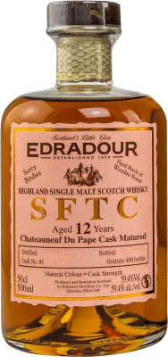 189,95 € Бесплатная доставка | Виски смешанные Edradour Châteauneuf du Pape Cask Matured SFTC Straight From The Cask Объединенное Королевство 12 Лет бутылка Medium 50 cl