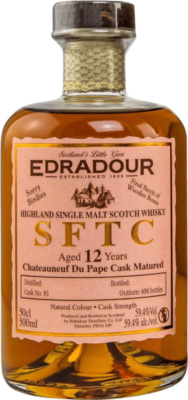139,95 € 免费送货 | 调和威士忌 Edradour Châteauneuf du Pape SFTC Straight From The Cask 英国 12 岁 中瓶装 50 cl