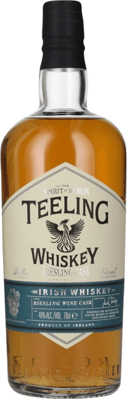 63,95 € Envio grátis | Whisky Blended Teeling Riesling Grand Cru Cask Finish Afinado em Barrica, Small Batch, Edição Limitada Irlanda Garrafa 70 cl