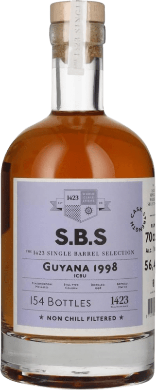 303,95 € 送料無料 | ラム 1423 World Class Spirits S.B.S Guyana Single Barrel Selection トリニダード・トバゴ ボトル 70 cl