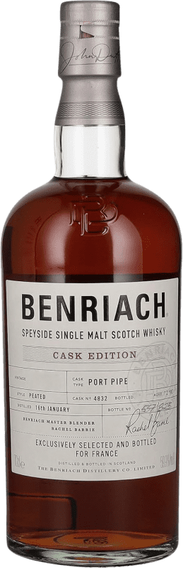 159,95 € Spedizione Gratuita | Whisky Single Malt The Benriach Peated Cask Edition Vintage Speyside Regno Unito 12 Anni Bottiglia 70 cl