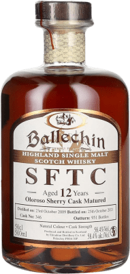 115,95 € Free Shipping | Blended Whisky Edradour Ballechin Oloroso Sherry SFTC Straight From The Cask Cask Finish United Kingdom 12 Years Medium Bottle 50 cl