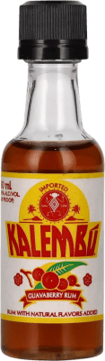 8,95 € Free Shipping | Rum Kalembú Guavaberry Dominican Republic Miniature Bottle 5 cl PET Guava