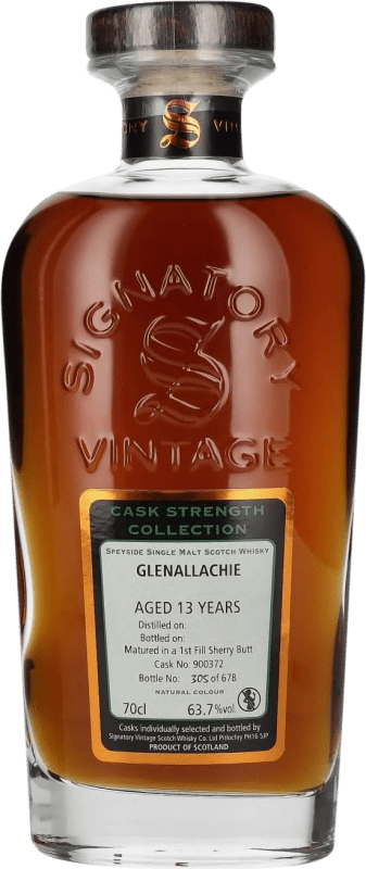 188,95 € 免费送货 | 威士忌混合 Signatory Vintage Cask Strength Collection at Glenallachie 英国 13 岁 瓶子 70 cl