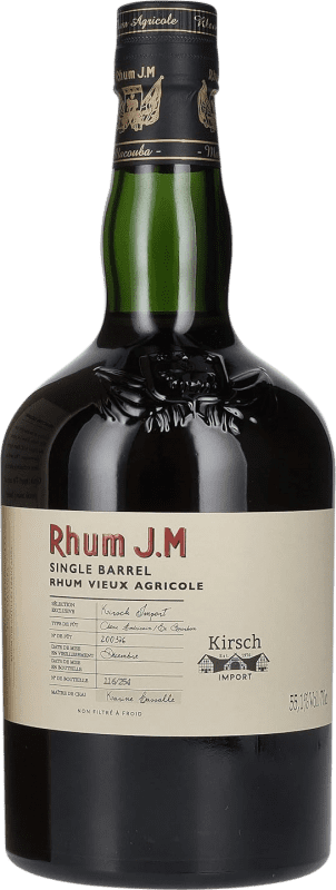 106,95 € Spedizione Gratuita | Rum Rhumerie JM Single Barrel Vieux Agricole Antille Olandesi Bottiglia 70 cl