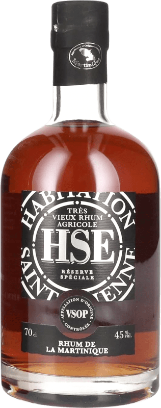 64,95 € Kostenloser Versand | Rum HSE Habitation Agricole VSOP Very Superior Old Pale — Sehr Hochwertiger Alter Heller, Très Vieux — Sehr Alt Gereift Martinique 70 cl