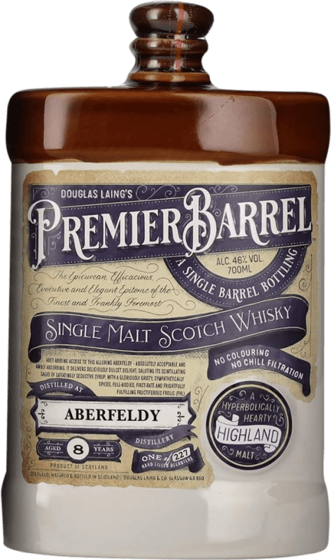 145,95 € 送料無料 | ウイスキーシングルモルト Douglas Laing's Premier Barrel at Aberfeldy イギリス 8 年 ボトル 70 cl