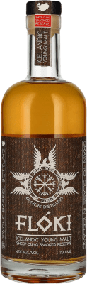 101,95 € Spedizione Gratuita | Whisky Single Malt Flóki Icelandic Young Malt Sheep Dung Smoked Riserva Islanda Bottiglia 70 cl