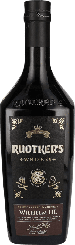 85,95 € Free Shipping | Single Malt Whisky Ruotker's Wilhelm III Austria 70 cl