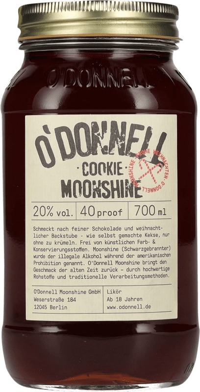 53,95 € Envio grátis | Licores O'Donnell Moonshine Cookie Alemanha Garrafa 70 cl