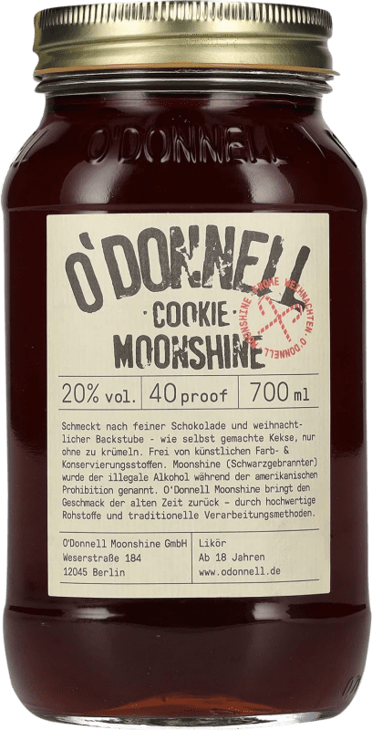 35,95 € Бесплатная доставка | Ликёры O'Donnell Moonshine Германия Специальная банка 70 cl Cookie — Печенье
