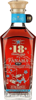 118,95 € Бесплатная доставка | Ром Rum Nation Panama воссоединение 18 Лет 70 cl