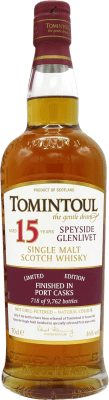 138,95 € Spedizione Gratuita | Whisky Blended Tomintoul Port Casks Finish Limited Edition Regno Unito 15 Anni Bottiglia 70 cl