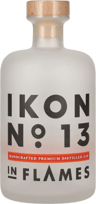 334,95 € Envío gratis | Ginebra In Flames Ikon Nº 13 Autograph Limited Edition Suecia Botella Medium 50 cl