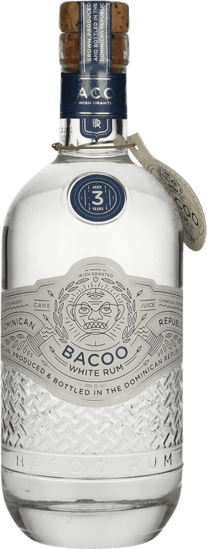 49,95 € Free Shipping | Rum Bacoo White Dominican Republic 3 Years Bottle 70 cl