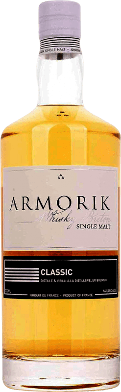 69,95 € 免费送货 | 威士忌单一麦芽威士忌 Armorik Classic Breton 法国 瓶子 70 cl