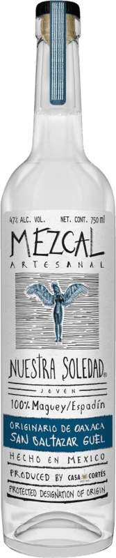 58,95 € Envío gratis | Mezcal Nuestra Soledad San Baltazar Guelavila Joven México Botella 70 cl