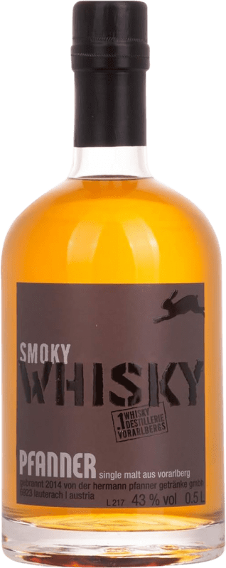 51,95 € Envoi gratuit | Whisky Single Malt Hermann Pfanner Autriche Bouteille Medium 50 cl Smoky — Fumé