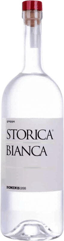 83,95 € Envío gratis | Grappa Domenis 1898 Storica Bianca Italia Botella Especial 1,5 L