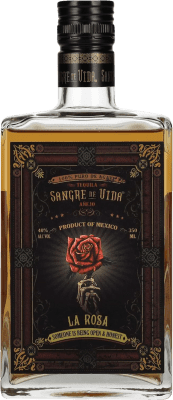 53,95 € Spedizione Gratuita | Tequila Sangre de Vida La Rosa Añejo — Invecchiato Messico Bottiglietta Terzo 35 cl