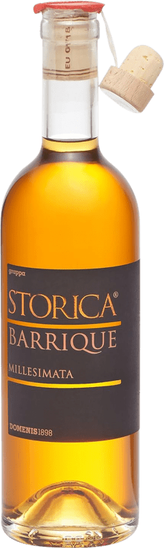 51,95 € Envío gratis | Grappa Domenis 1898 Storica Millesimato Barrica Italia Botella Medium 50 cl