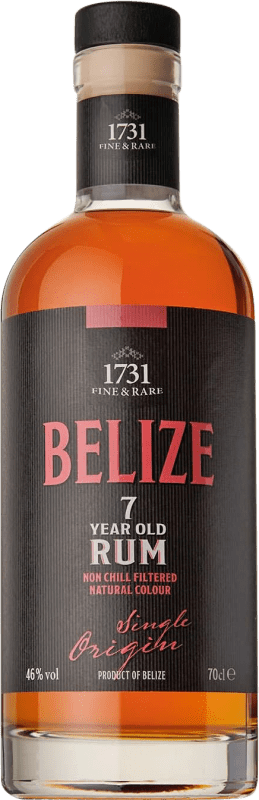 98,95 € Бесплатная доставка | Ром ‎1731 Fine & Rare Belize Single Origin Белиз 7 Лет бутылка 70 cl