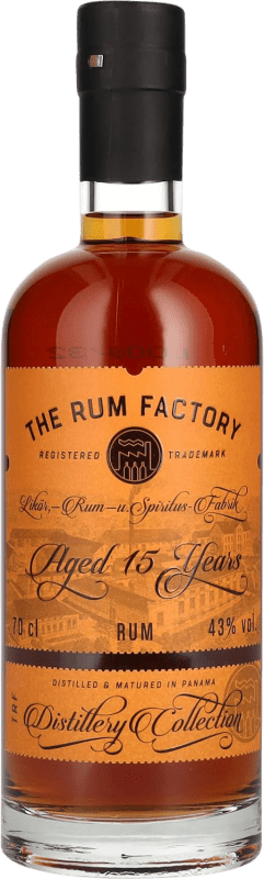 82,95 € Бесплатная доставка | Ром The Rum Factory Панама 15 Лет бутылка 70 cl