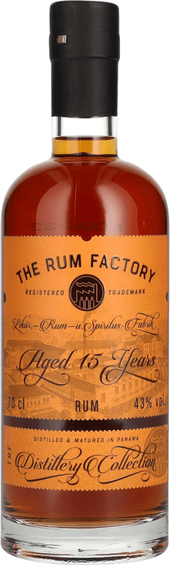 82,95 € Envío gratis | Ron The Rum Factory Panamá 15 Años Botella 70 cl