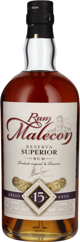 62,95 € Free Shipping | Rum Bodegas de América Añejo Superior Reserve Panama 15 Years Bottle 70 cl