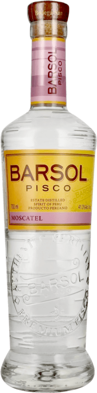 39,95 € Envio grátis | Aguardente Pisco Barsol Peru Garrafa 70 cl