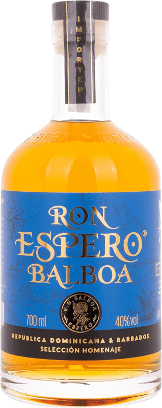 59,95 € 免费送货 | 朗姆酒 Espero Balboa Selección Homenaje 多明尼加共和国 瓶子 70 cl