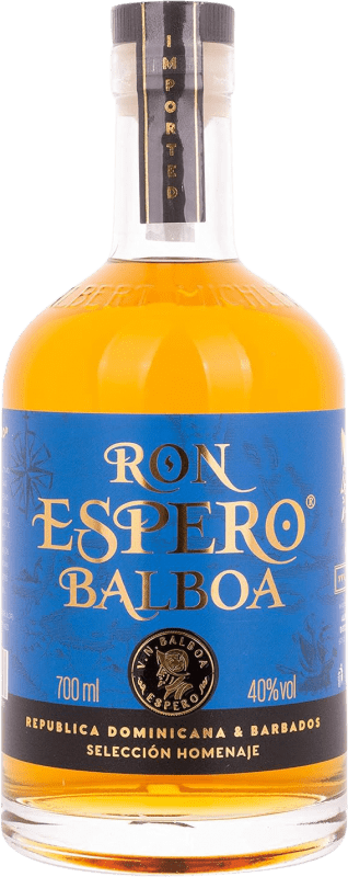 35,95 € Envío gratis | Ron Espero Balboa Selección Homenaje República Dominicana Botella 70 cl