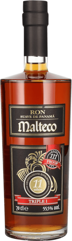 79,95 € Kostenloser Versand | Rum Licorera Quezalteca Malteco Triple 1 Panama 11 Jahre 70 cl