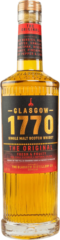 68,95 € Free Shipping | Single Malt Whisky The Glasgow 1770 Fresh & Fruity Original United Kingdom Medium Bottle 50 cl