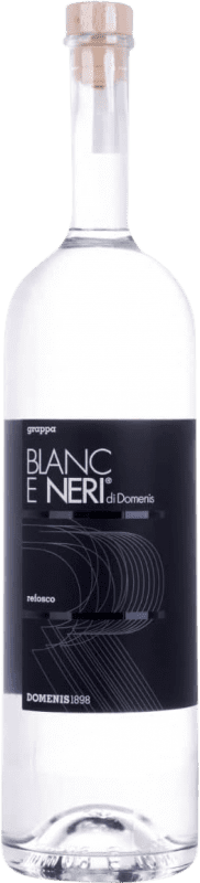 74,95 € Envío gratis | Grappa Domenis 1898 Blanc e Neri Italia Refosco Botella Especial 1,5 L