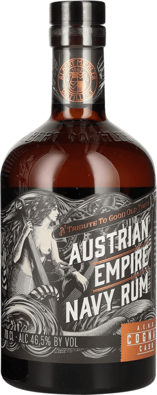 66,95 € Spedizione Gratuita | Rum Albert Michler Austrian Empire Navy Cognac Cask Barbados Bottiglia 70 cl