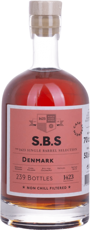 175,95 € Envío gratis | Ron 1423 World Class Spirits S.B.S Denmark Cask Strength Trinidad y Tobago Botella 70 cl