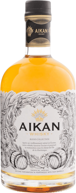 59,95 € Kostenloser Versand | Blended Whisky Aikan Collection Nº 3 Batch Frankreich Medium-Flasche 50 cl