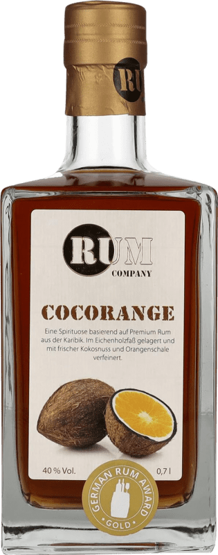 66,95 € Envio grátis | Rum The Rum Company Cocorange Peru Garrafa 70 cl