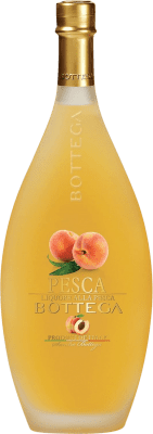 29,95 € Kostenloser Versand | Liköre Bottega Pesca Peach Italien Medium-Flasche 50 cl