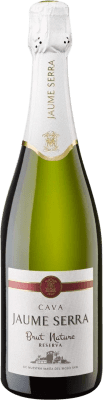 8,95 € Spedizione Gratuita | Spumante bianco Jaume Serra Premium Brut Nature Riserva D.O. Cava Catalogna Spagna Macabeo, Xarel·lo, Chardonnay, Parellada Bottiglia 75 cl