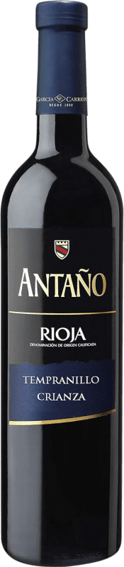 6,95 € 免费送货 | 红酒 García Carrión Antaño 岁 D.O.Ca. Rioja 拉里奥哈 西班牙 Grenache 瓶子 75 cl