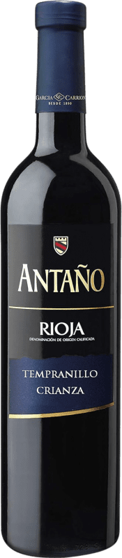 6,95 € Spedizione Gratuita | Vino Rosso García Carrión Antaño Crianza — Invecchiato in Botte D.O.Ca. Rioja La Rioja Spagna Bottiglia 75 cl