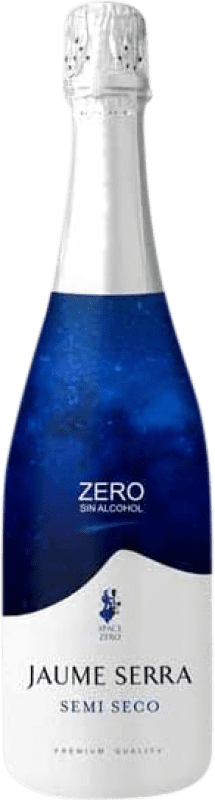 6,95 € Envío gratis | Espumoso blanco Jaume Serra Zero Semi-Seco Semi-Dulce D.O. Cava Cataluña España Macabeo, Xarel·lo, Parellada Botella 75 cl Sin Alcohol