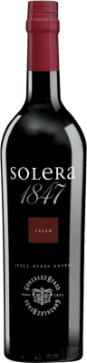 18,95 € Envio grátis | Vinho fortificado González Byass Tío Pepe Solera 1847 Cream D.O. Jerez-Xérès-Sherry Andaluzia Espanha Palomino Fino, Pedro Ximénez Garrafa 1 L