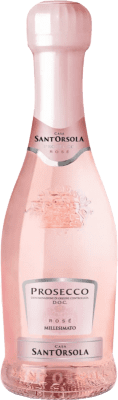 8,95 € 送料無料 | ロゼのスパークリングワイン Sant'Orsola Extra Dry — スーパードライ Millesimato, Rosé — ロゼ D.O.C. Prosecco ベネト イタリア Pinot Noir — ピノ・ノワール, Glera — グレラ 小瓶 20 cl