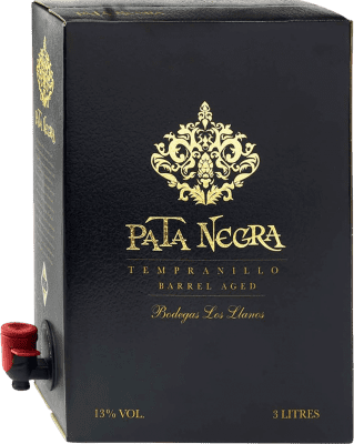 21,95 € Free Shipping | Red Wine García Carrión Pata Negra D.O. Valdepeñas Castilla la Mancha Spain Tempranillo Bag in Box 3 L